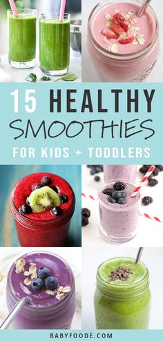 healthy smoothies for kids and toddlers to enjoy in the sun or cold weather