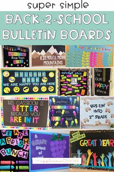 back to school bulletin boards with text overlay