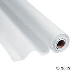 a roll of white paper on a white background