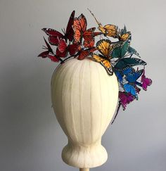 Gala Accessories, Butterfly Fascinator, Butterfly Halloween Costume, Fairy Headband, Butterfly Headpiece, Butterfly Halloween, Bohemian Headpiece, Butterfly Headband, Vintage Jewelry Diy