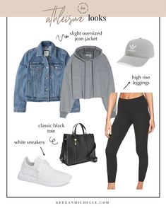 Athleisure With Jewelry, Basic Athleisure Outfits, Classic Mom Outfits, Sahm Wardrobe, Soccer Mom Outfit, Women's Athleisure, Athleisure Inspiration, Athletic Shoes Outfit, Fall Athleisure