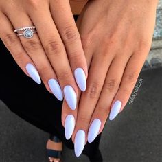 Almond Shape Nails, Almond Nails Designs, White Nail Polish, Almond Nail, White Nail, Ideas Nails, Blonde Bobs, Nail Shapes