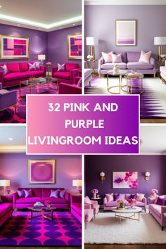 32 Pink and Purple Living Room Ideas for a Vibrant and Cozy Space - Style Zuri