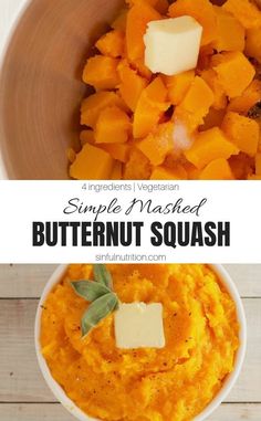 butternut squash and buttered mashed potatoes are the perfect side dish for any meal