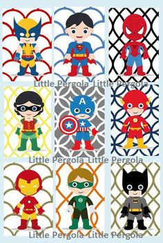 cross stitch pattern for the little hero boys