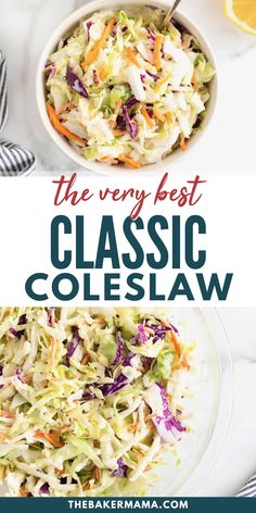 the very best classic coleslaw recipe ever