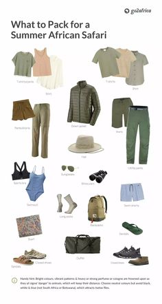 what to pack for a summer african safari