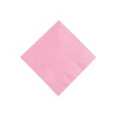 a pink napkin on a white background