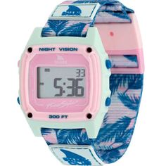 Freestyle Watches Sage Erickson Signature Shark Classic Clip Blue Sage Palm Unisex Watch - Freestyle USA