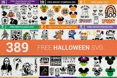 the halloween svg bundle is available for all ages and abilities to use on your project