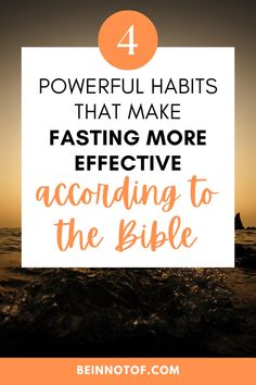 Powerful Habits that make fasting more effective, according to the Bible. Fasting and prayer. Fasting for beginners. Bible Fasting And Prayer, Fasting And Prayer For Beginners, Bible Fasting, Christian Fasting, Fasting For Beginners, Powerful Habits, Prayer Fasting, Psalm 35