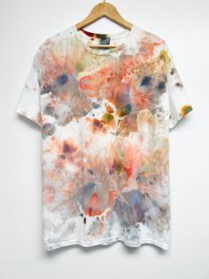 Hand made Tie dye T-shirt, 5.3oz 100% cotton T-shirt.  Unisex size. There will be variations in each T-shirt, I will do the best to keep the same look as the samples.  Suggestions for improvement are appreciated. If not satisfied, please contact me. Watercolor Tie Dye, Shirt Tie, Tie And Dye, Tie Dye T Shirts, Dye T Shirt, Cool Shirts, Hand Dyeing, Cotton Tshirt, Gender Neutral