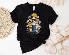 Trendy Fashion Harry Styles T-Shirt, Harry's House T-Shirt BLACK, women's tops Harry Styles Shirt, Floral T Shirt, Harry Styles Merch, Harry's House, You Are Home, Funny Christmas Shirts, Western Shirts, Fashion Tops, Unisex Style