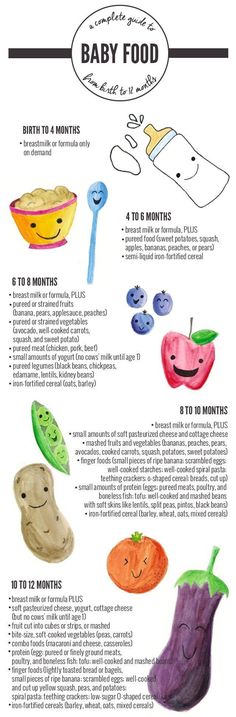 an info sheet describing the benefits of baby food