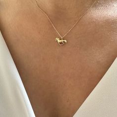 This 14K Gold Horse Necklace is designed carefully to brighten your neck. It is suitable for everyday use as well as for your special days. Can be a perfect gift with its stylish and ambitious look. Horse Necklace, 14K Solid Gold Running Horse Pendant, Graduation Gifts, Good Luck Necklace, Birthday Gift For Jockeys, Handmade Jewelry In some cultures, horses are traditionally associated with good luck and prosperity. They are often seen as symbols of strength and power. Wearing horse-themed jewel Dainty 14k Gold Necklace With Hallmark, Yellow Gold Necklaces With Hallmark For Birthday Gift, 14k Gold Necklaces With Hallmark For Birthdays, Dainty 14k Gold Necklace Birthday Gift, Dainty 14k Gold Necklace For Birthday, Hallmarked 14k Gold Necklace For Birthday Gift, 14k Gold Hallmarked Necklace For Birthday, 14k Gold Necklace With Hallmark For Birthday, 14k Gold Birthday Necklace With Hallmark