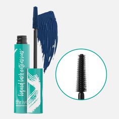 Instantly create the look of lash extensions with this award-winning, best-selling tubing mascara that won't clump, flake or smudge. This water-resistant formula is available in 6 shades! Voted 'Best Vegan Tubing Mascara' byWho What Wear. Learn more about our entire expert lash line to get your best lashes ever. Explore the collectionHERE. | Thrive Liquid Lash Extensions Tubing Mascara in Deep Blue (Nola) | Thrive Causemetics | 100% Vegan Makeup | Best Cruelty-Free Cosmetics. Thrive Causemetics Mascara For Sensitive Eyes, Mascara Remover, Lash Extension Mascara, Thrive Causemetics, Tubing Mascara, Cruelty Free Cosmetics, Best Mascara, Best Lashes, Plumping Lip Gloss