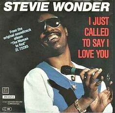 the album cover for steve wonder's i just called to say i love you