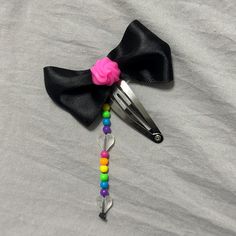 Decoden Hair Clip with Rainbow Charm. Comes with Pink, Yellow, or Blue. 💗💛!! Pink Yellow, Hair Clip, Hair Clips, Beauty Book, Accessory Gift, Hair Accessories, Display Homes, Electronic Accessories, Rainbow