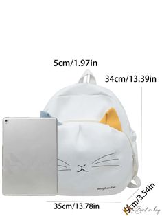 BirdinBag - Stylish Womens Backpack with Adorable Cat Design, Perfect for College or Everyday Use Cute Cat Design, Design Backpack, Animal Bag, Backpack For Women, Style Preppy, College Style, Word Wrap, Classic Backpack, Diy Supplies