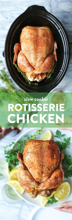 the cover of how to cook rotissee chicken with lemons and parsley