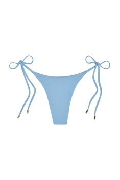 Palma Bottom - Ibiza Blue String Swimwear With Side Ties For Sunbathing, Vacation Bottoms With Adjustable Straps And Tie-side, Vacation Bottoms With Adjustable Tie-side Straps, Blue String Tie Swimwear For Sunbathing, Gold Tie-side Bottoms For Beachwear, Adjustable String Pool Bottoms, Blue Tie-side Bottom Swimwear, Blue Swimwear With Side Ties For Sunbathing, Tie-side Bottoms With Tie Back For Pool