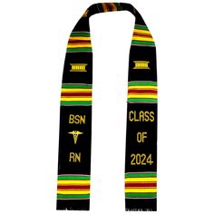 PRICES MAY VARY. This graduation Kente stole is handmade weave in Ghana. 100% Rayon. The standard size for graduation stole is 72 inches long by 4.5 inches wide. This is worn by both men and woman. Our Graduation Stole is the ideal gift to honor your college or high school grads It will match with many graduation gown robes and caps. No Personalization on this stole, contact if you want to personalize it. Kente cloth is often use to celebrate special occasion. Premium Handwoven Kente Stole Nursi Graduation Gown, Graduation Stole, Great Graduation Gifts, Kente Cloth, Medical Logo, Branded Scarves, Nursing Graduation, Class Of 2024, Rayon Fabric