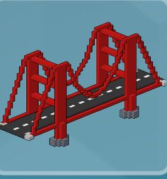 an image of a bridge made out of legos on the app store's website