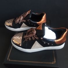 Authentic Ivy Kirzhner Aztec Multi-Color Sneakers Size 9. Pre-Owned Great Condition. Beautiful Sneakers. Unique Sneakers. One Of A Kind. Gold Metal Toe. Unique Sneakers, Ivy, Womens Shoes Sneakers, Gold Metal, Shoes Sneakers, Multi Color, Women Shoes, Sneakers, Women Shopping