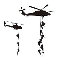 Military Stickers, Army Decor, Soldier Silhouette, Military Tattoos, Military Drawings, Military Soldiers, Military Helicopter, Army Soldier, Pvc Vinyl