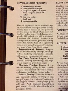 an open recipe book with instructions on how to make chocolate fudges in it