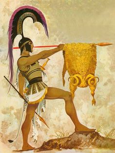 Ekko League Of Legends, The Golden Fleece, Jason And The Argonauts, Golden Fleece, Arte Peculiar, Greek Warrior, Ancient Greek Art, Greek Gods And Goddesses, Greek And Roman Mythology