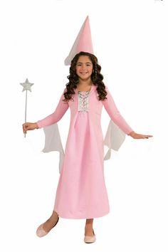 This costume includes: hat, dress. *Shoes, wand not included. Manufacturers Size Guide Chart: Infant Size Chart Size Height Weight Infant (12-24 Months) 18.5-23 lbs approx. 29" Toddler (2-4) 24-36 lbs approx. 41" Child Size Chart Small (4-6) 38-42 lbs 39"-45" Medium (8-10) Up to 62 lbs 46"-53" Large (12-14) Up to 100 lbs Up to 60" Pink Princess Costume, Halloween Coupons, Pink Princess Dress, Pretty Pink Princess, Princess Dress Up, Princess Costume, Dress Up Costumes, Princess Girl, Pink Princess