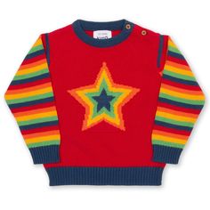 Kite organic Superstar sweater Star Aesthetic Clothes, Kidcore Sweater, Funky Sweaters, Star Clothes, Fashion Styles Types, Kidcore Clothes, Star Outfit, Colourful Clothes, Rainbow Clothes