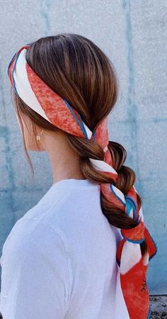 Hairstyles Diy, Stunning Hairstyles, Hair Scarf, Bad Hair, Headband Hairstyles