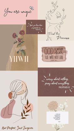 some type of art that is in different colors and font styles, including the words you are