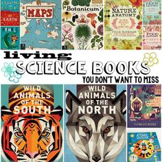 the cover of living science books you don't want to miss, with illustrations of animals and other things