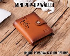 "UPGRADED DESIGN MINIMALIST CREDIT CARD HOLDER WALLET FOR MEN AND WOMEN  PERSONALIZED RFID WALLET FOR WOMEN AND MEN It provides quick access to your cards, money, notes etc. It is not just a solution, it is a stylish and fashionable accessory for your daily life. This bifold METAL MINI WALLET FOR MEN AND WOMEN can house your banknotes, credit cards, ID card, notes etc. FULL GRAIN LEATHER This RFID WALLET WOMEN AND MEN is finely handcrafted with full grain leather. You can feel the durability and the high quality material from the first touch. As full grain leather ages, rather than wearing out, it burnishes and beautifies, developing a much sought-after patina and unique character that cannot be easily duplicated. The more you use it, the better it looks and feels. IMPROVED MECHANICAL SYST Rfid Wallet Woman, Money Notes, Credit Card Holder Wallet, Rfid Wallet, Personalized Wallet, Design Minimalist, Clip Wallet, Credit Card Wallet, Leather Bifold Wallet