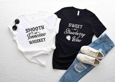 This Sweet As Strawberry Wine T-shirt is such a cute shirt for Positive and great to wear all fall long. It's the best gift for Friends and Family, Strawberry Wine Tee, Whiskey Shirt, Wine Lover Shirt, Day Drinking Shirt, Country music Shirt, Couples Shirt, Gift For Birthday, Tennessee Whiskey, Matching Couple, Shirt For Couple, Whiskey Lover,Smooth As Tennessee, Sweet As Strawberry,  HOW TO ORDER  → Please pick your t-shirt type and size. → Please pick your t-shirt color → Select the quantity → Couples Matching Shirts, Whiskey Shirt, Funny Couple Shirts, Couples Shirts, Couples Gifts, Single Shirt, Country Music Shirts, Anniversary Shirt, Matching Couple Shirts