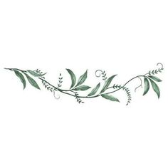 a branch with leaves and berries on it is shown in the shape of a wall decal