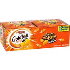 two boxes of goldfish flavored potato chips