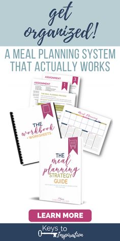 the meal planning system that actually works with text overlaying it, and an image of