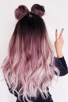 Dark Ombre Hair, Trendy We Fryzurach, Blond Ombre, Cute Hair Colors, Ombre Hair Blonde, Hair Color Pastel, Super Hair, Hair Color Purple, Trendy Hair Color