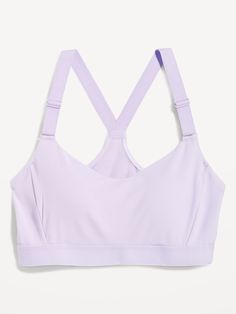 Power up your workout with our PowerSoft sports bra.  Medium support meets a ridiculously smooth, peachy-soft feel.  Adjustable racerback shoulder straps.  V-neck.  Darted bust, with padded cups and Power-Mesh lining.  Superior Go-Dry technology keep Compression Fabric, Old Navy, Adjustable Straps, Sports Bra, Built In, V Neck, Plus Size, Bra, Navy