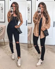 Bodysuit Casual Outfit, Franchescas Boutique Outfits, Casual Bodysuit Outfit Fall, Work Bodysuit Outfit, Cute Weekend Outfits Winter, Women Shacket Outfits, Shaket Jacket Outfit Winter, Womens Nike Sneakers Casual, Casual Winter Jean Outfits For Women