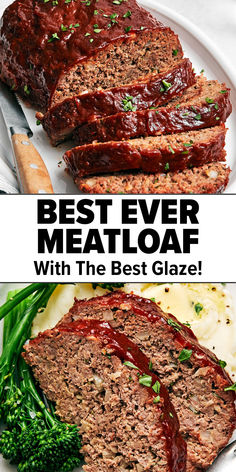 Best meatloaf recipe with the best glaze. Rempel Family Meatloaf, Meatloaf Ground Beef And Pork, Campbells Meatloaf Recipe, Savory Meatloaf Recipes, Best Meat Recipes, Costco Meatloaf Recipe, 5 Star Meatloaf Recipes, Moist Meatloaf Recipes Best, Best Meatloaf Recipes Ever