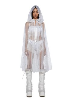 base White Mystical Dress, Ice Witch Costume, Snow Fairy Costume, Coachella Bachelorette, White Festival Outfit, Winter Fairy Costume, Snowflake Costume, Ice Princess Costume, Low Key Wedding Dress