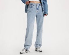 A vintage fit made for modern times. Our Low Pro jeans have the same mid rise and classic straight leg silhouette from your favorite '90s denim for a perfect lived-in look. We're bringing vintage style to a whole new generation Relaxed, straight-leg jeans inspired by the '90s era Made with a slouchy silhouette for a cool, nonchalant attitude Trendy Levi's Flare Jeans, Levi's Straight Bottoms For Streetwear, Relaxed Fit Flare Jeans For Streetwear, Levi's Straight Hem Jeans For Streetwear, Levi's Jeans With Straight Hem For Streetwear, Trendy Levi's Jeans With Pockets, Levi's Relaxed Fit Jeans For Streetwear, Levi's Trendy Mid-rise Jeans, 90s Relaxed Fit Straight Leg Jeans