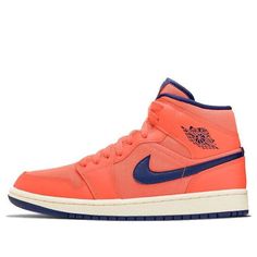 (WMNS) Air Jordan 1 Mid 'Turf Orange' CD7240-804 (AJ1/SNKR) Wmns Air Jordan 1, Air Jordan 1 Mid, Jordan 1 Mid, Air Jordan 1, Jordan 1, Air Jordan, Air Jordans, Jordan, Orange