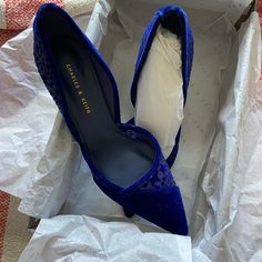 These Are Beautiful Brand New Blue Star Heels In A Size 34, Which Is A Us Four In Women’s, I’m A True Size Four And They’re Way Too Big. If You’re A 5 Or 4 1/2 And Size Down In Heels Then These Are The Shoes For You!! I Do Consider Offers Blue High Heel Court Shoes For Party, Blue Padded Heel Court Shoes For Party, Blue Court Shoes With Padded Heel For Party, Blue Party Court Shoes With Padded Heel, Blue Court Shoes With 4-inch Heel For Party, Blue Block Heel Court Shoes For Party, Blue Pointed Toe Court Shoes For Evening, Royal Blue Pointed Toe Heels For Evening, Chic Royal Blue Pointed Toe Heels