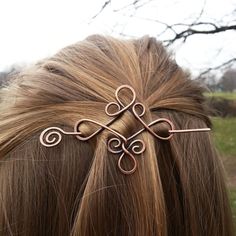 Vikings Hair, Celtic Knot Hair, Metal Hair Accessories, Celtic Hair, Anting Manik, Hair Holder, Viking Hair, Hair Comb Accessories